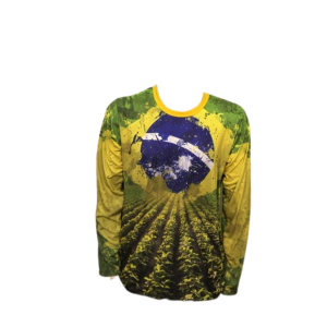 Camiseta Manga Longa com Proteção UV 45 fps (Agro Brasil)